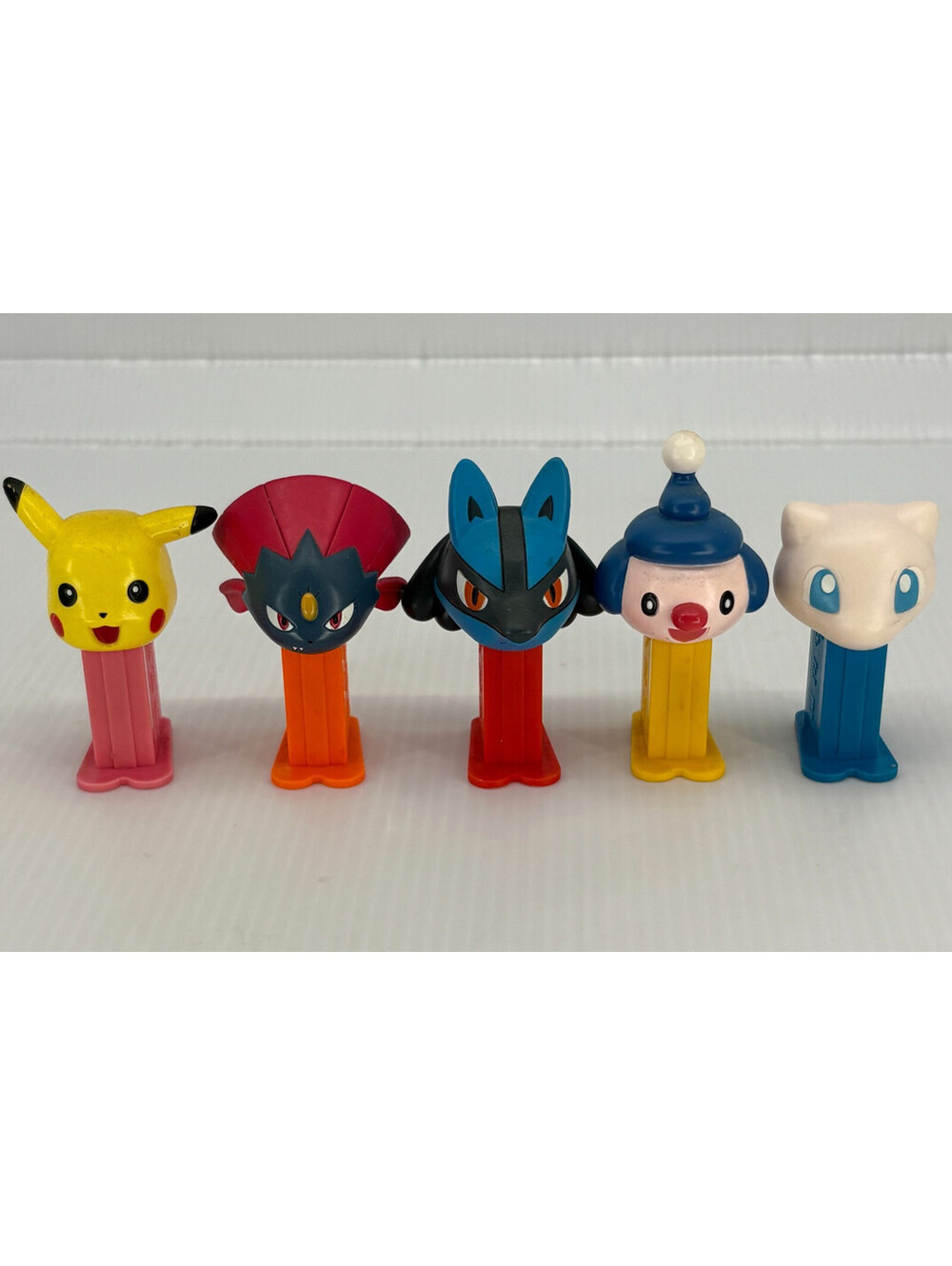 RARE BANDAI Mini PEZ set #19 Pokémon III COMPLETE SET Pikachu Mew